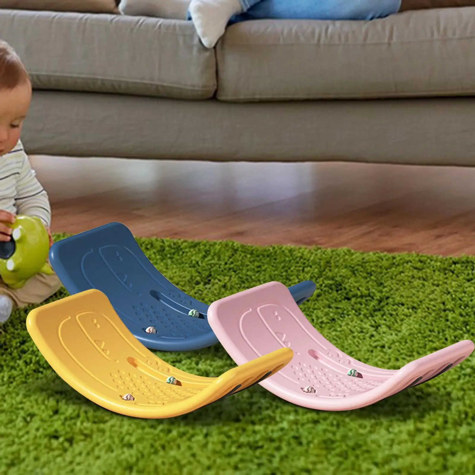 Twisting Balance Board with Massage Surface Yoga Exercise Fitness Trainer for Kids Adults Professionals view 6
