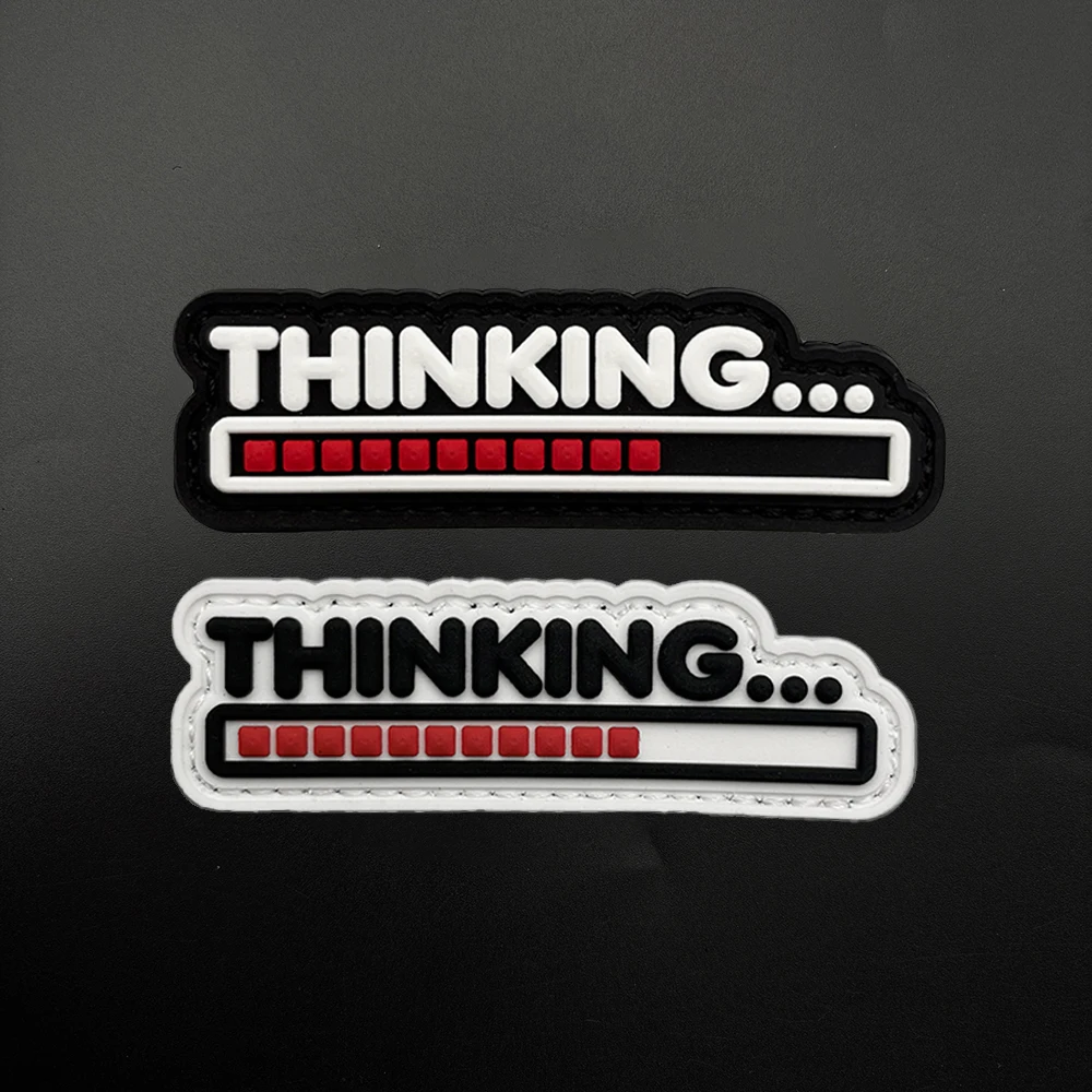 

A Progress Bar Pattern Pvc Patch Badge Sticker, with a Glow-In-The-Dark Effect, Has Hook Fasteners on the Back, Suitable for Bags, Backpacks, Vests, and Clothing Decoration, Embroidered Patch Stickers, Soft Rubber