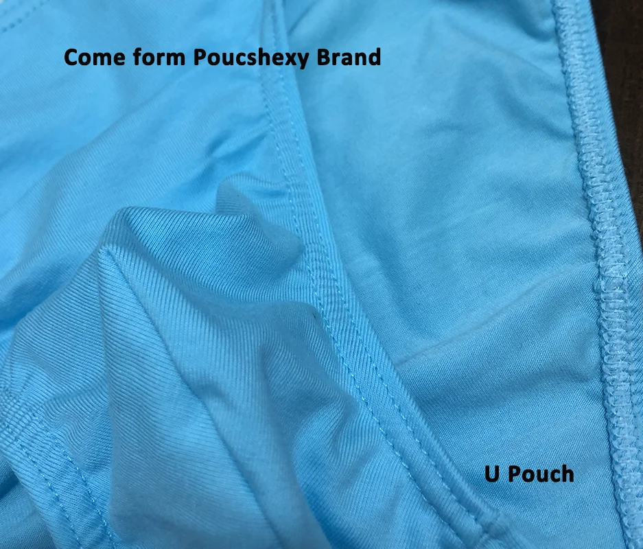 3 Pcs Pouchsexy Underwear Cotton Briefs para hombre Mens Bodysuit Male Comfortable Solid Underpants Breathable for man for boys