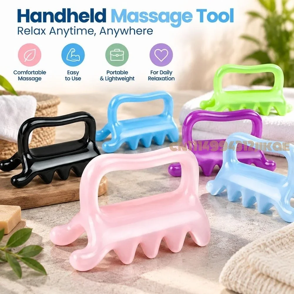 Fascia Massager, Massage Tools, Legs Calf Thigh Hamstring Forearm,Neck Body Foot Glute, Handheld Wand Hook, Acupressure Wheel