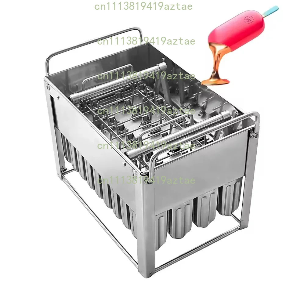 40pcs Stainless Steel Popsicle Mould Ice Lolly Mold For Popsicle Machine Fruit Shape DIY Ice Cream Molds With Sticks Holder