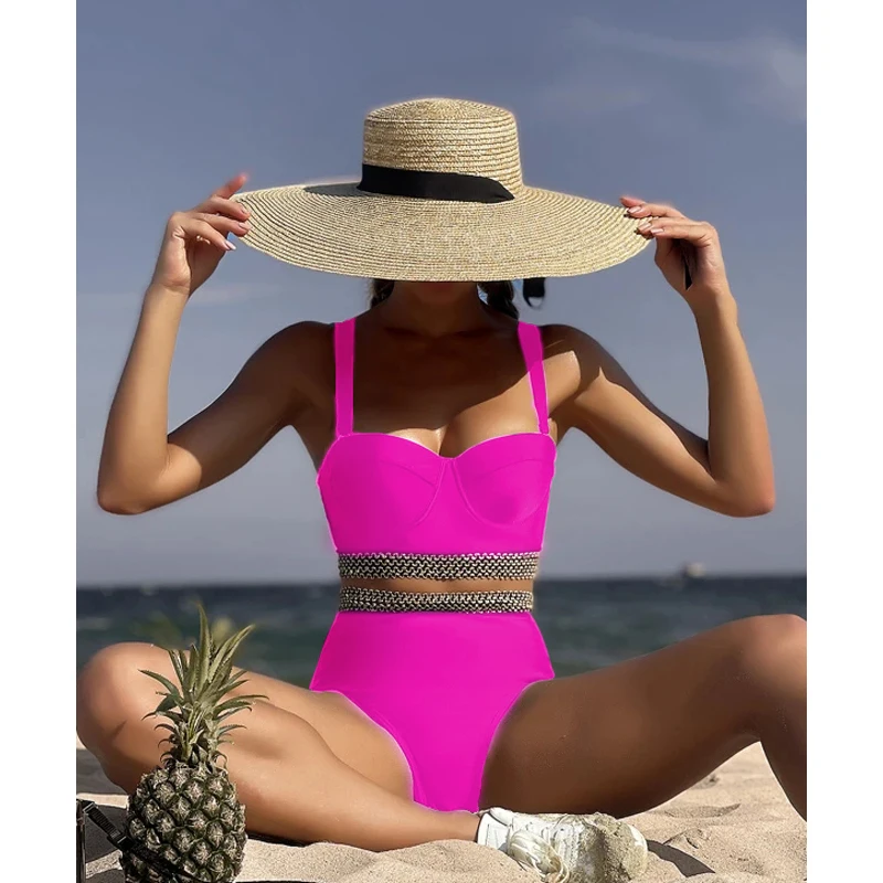 Women Swimwear 2024 Swimsuits Two Piece Bikini Sets Female Push Up Summer Sports Wear  Bathing Pool Beach Wear Swimming Suit