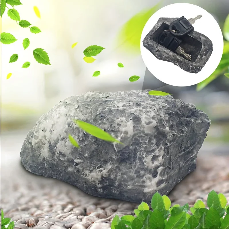 Наружный Безопасный ящик для хранения, сейф для дома, скрытая безопасная подставка для фотографий, держатель для сада, украшение 6x8x3 см