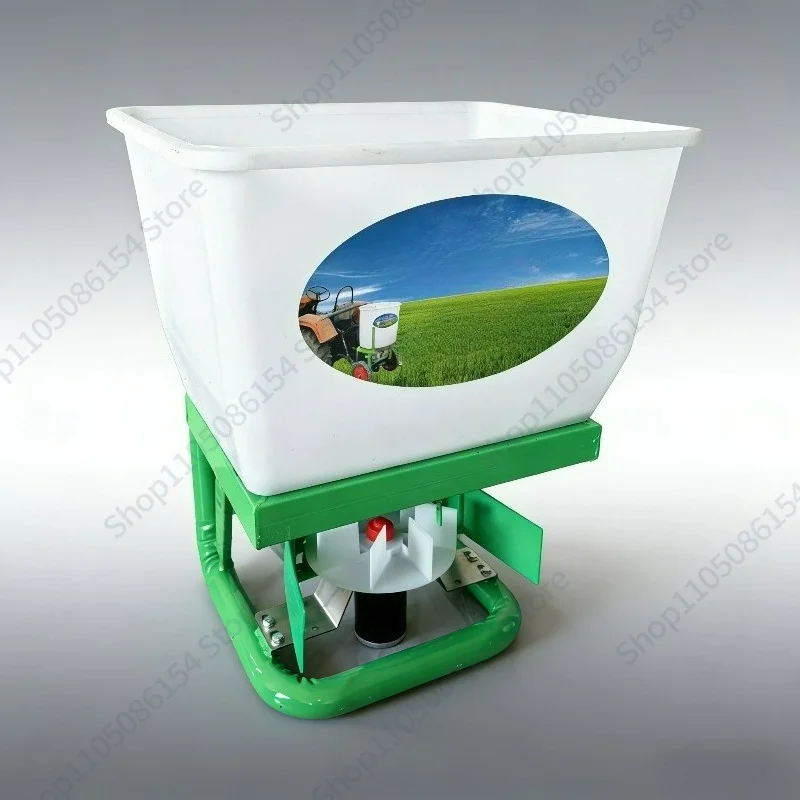 12V-24V four-wheel front electric fertilizer spreader rice transplanter electric salt melting snow fish pond sprinkling