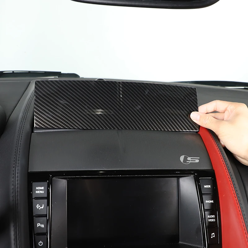 

ABS material Piano black Car navigation decorative panel stickers For Jaguar F-TYPE 2013-2024 Car interior accessories