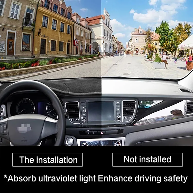 

Carpet Car Dashboard Cover Pad For Golf Mk7 2013-2019 Sunshade Protector Anti-UV Dash Mats Non-slip Pads Interior Accessories