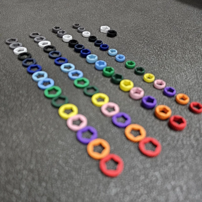 Colorful Fluorine FKM Rubber Ring Watchband Crown For RM Richard Mille Strap 35-03/11-03/07M/023M Five Pointed Star Accessories