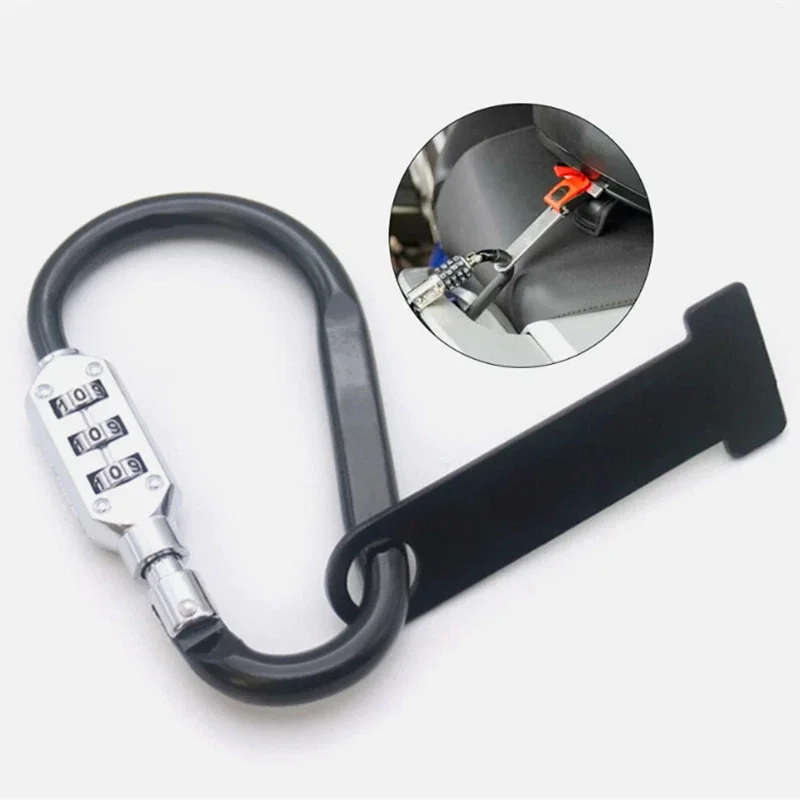 

Helmet Strap D-Ring Lock Helmet Security Lock Combination Lock Compact For Helmet Motorcycle Travel Gear