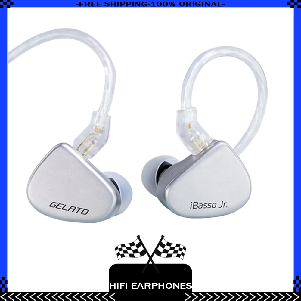 

iBasso Jr. Gelato HiFi Wired Earphones In Ear Music Headphones High Quality Customized Sport Headset Pc Gamer Accessories Gifts