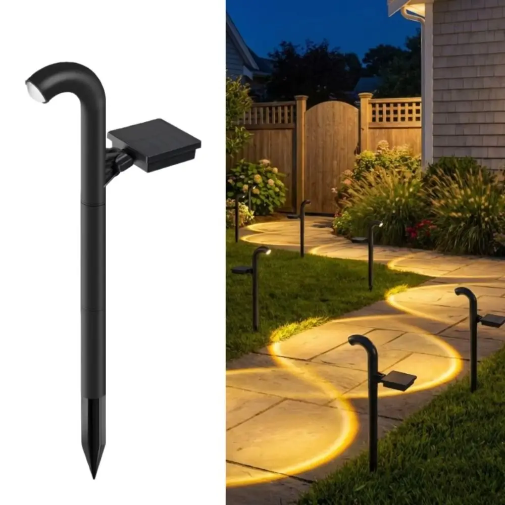 

Warm White Light Solar Outdoor Lights Waterproof Solar Power Super Bright Spotlight Solar Pathway Lights Metal Glass Design