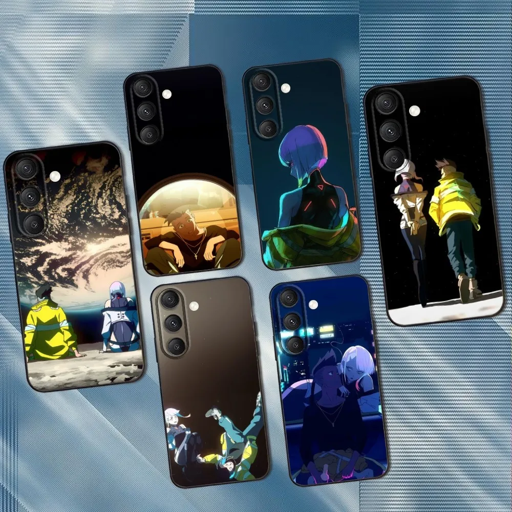 

Cyberpunk Game E-Edgerunners Phone Case For Samsung S25,S24,S23,S22,S21,S20,S10,Ultra,Plus,Lite,FE,Soft Silicone Black Cover