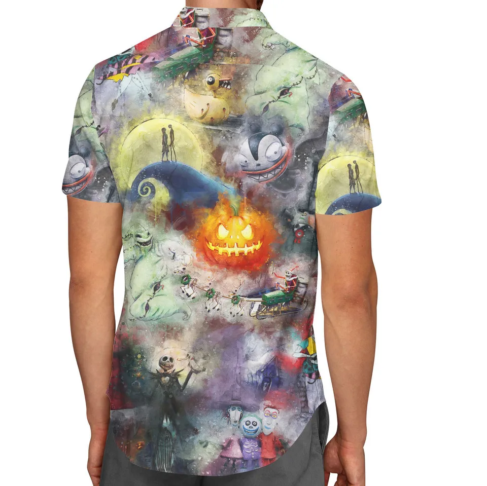 2024 Disney Halloween Nightmare Jack Hawaiian Men's Shirt