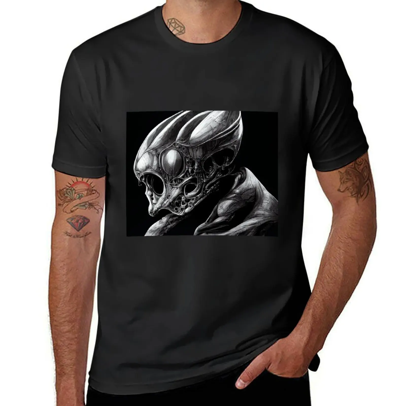 Scifi Guyver Anime / Manga Inspired art T-Shirt vintage clothes plus sizes vintage mens workout shirts