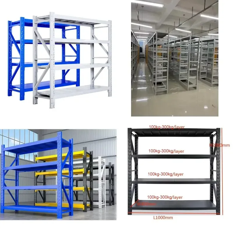 Custom Eco-Friendly Heavy Duty Adjustable Powder Coated Large Capacity Warehouse Storage Metal Iron Racks