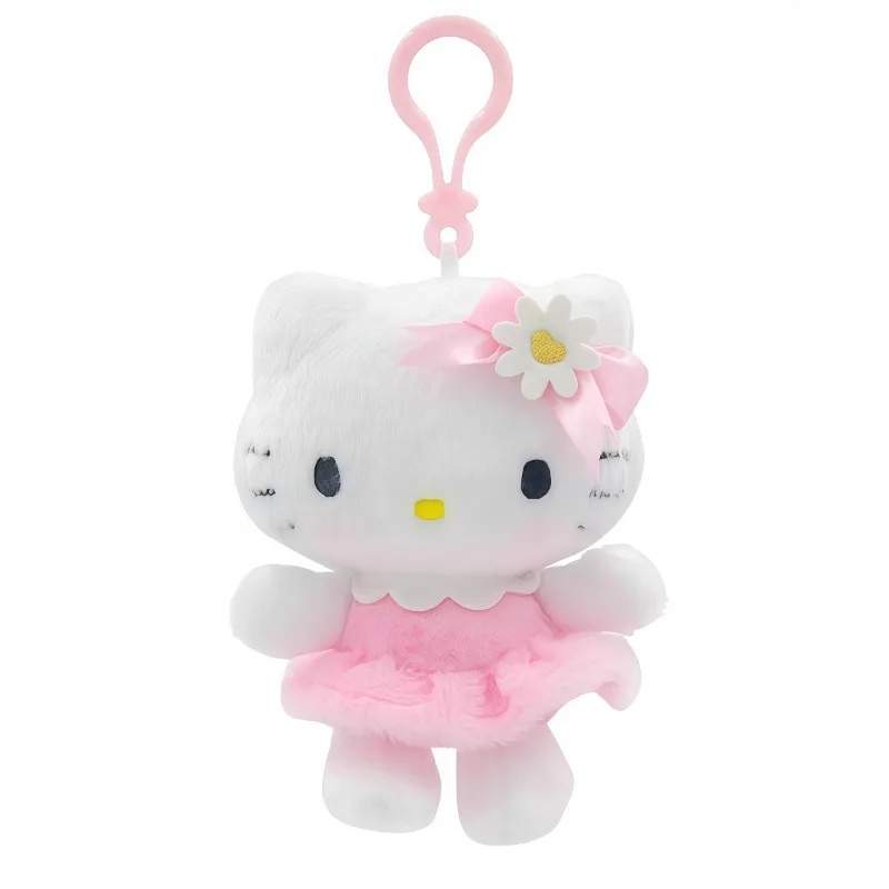 Sanrio Flower Series Pluche Pop Kawaii HelloKitty Kuromi Rugzak Hanger Cartoon Melodie Sleutelhanger Kinderfestival Cadeau