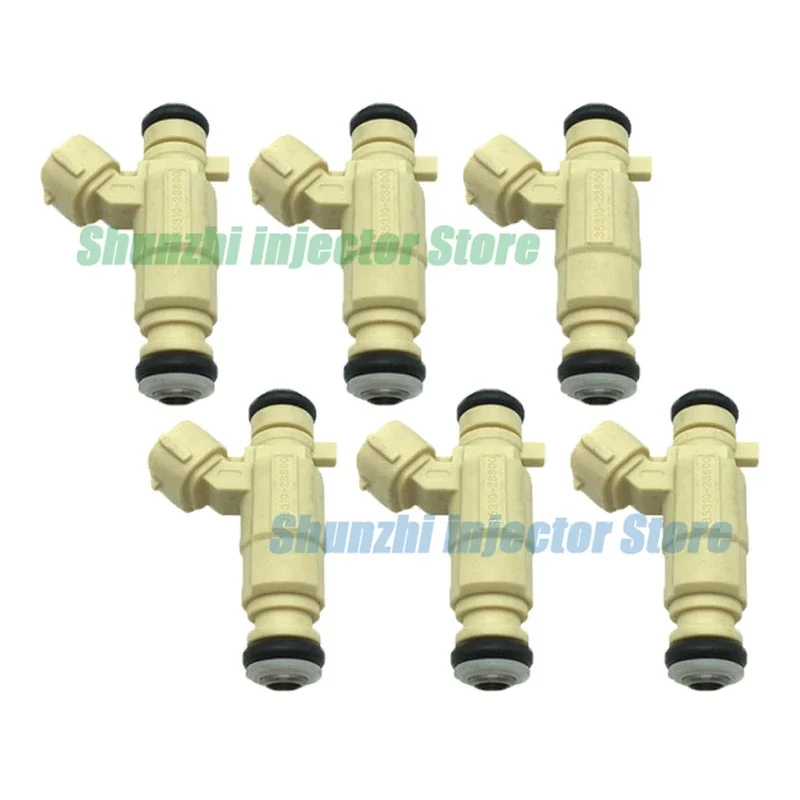 6pcs Fuel Injector Nozzle For Hyundai ELANTRA TIBURON TUCSON SANTA FE Kia SPECTRA SPORTAGE OPTIMA OEM 35310-23600 9260930013