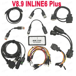 Data Link Adapter For cummins inline6 Heavy Duty Diagnostic Tool Scanner USB inline 6 Scanner Truck Diagnostic V8.9 With Keygen