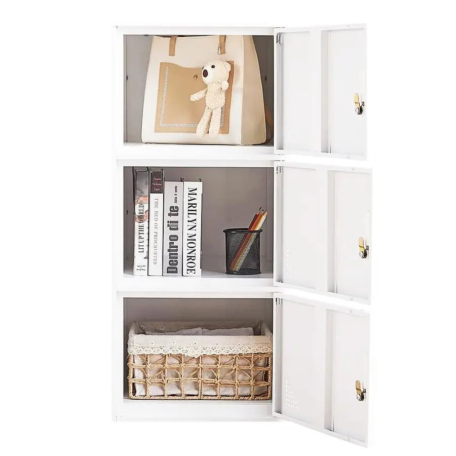 خزانة تخزين فولاذية لخزانة الباب المعدنية، خزائن تخزين المكتب للموظفين، خزائن معدنية عمودية للمنزل والمكتب والمدرسة، Ro