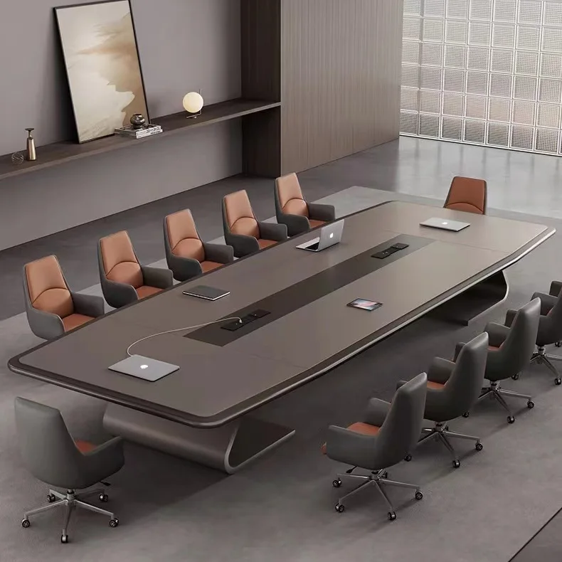 

High End Luxury 8 10 12 16 Person Seater Office Meeting Desk Conference Table Modern Office Board Meeting Room Desk
