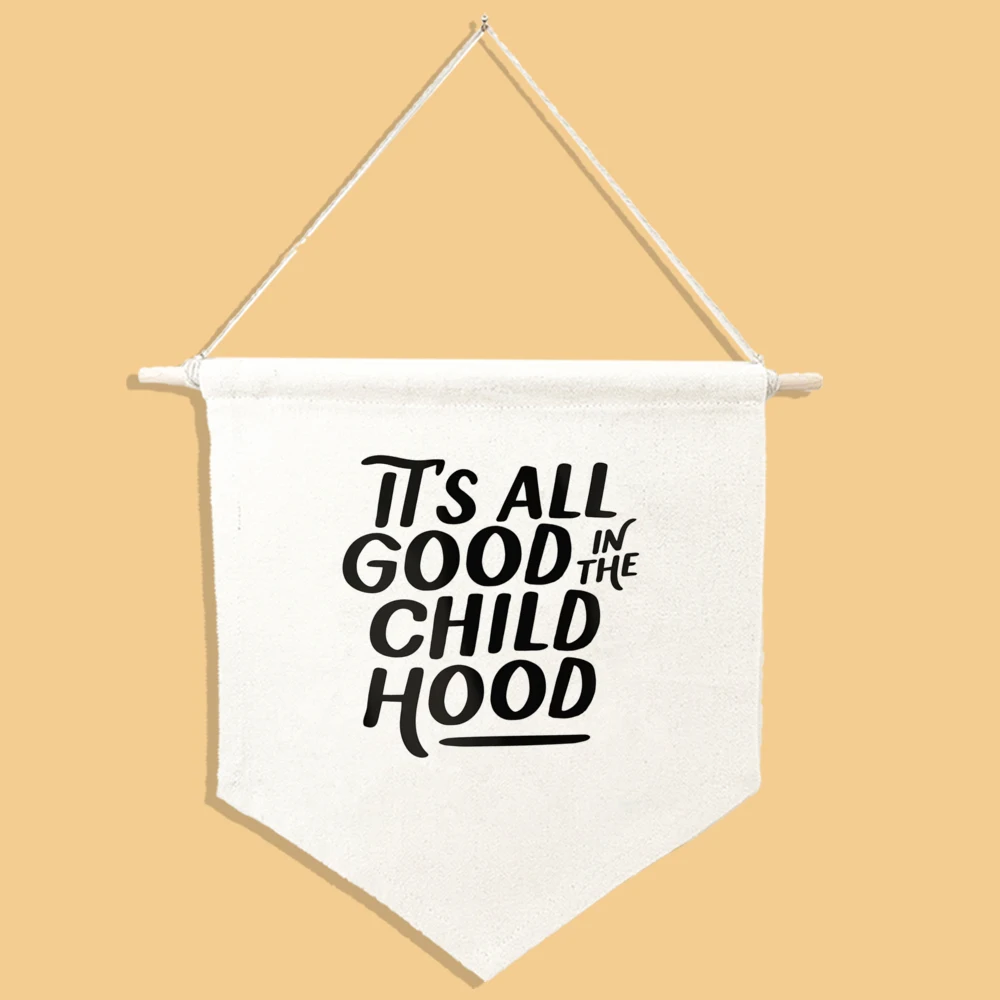 It Is A Happy Talent To Know How To Play for Kids Wall Art Canvas Banner Wall Hanging Pennant Flag Canvas Banner for Playroom