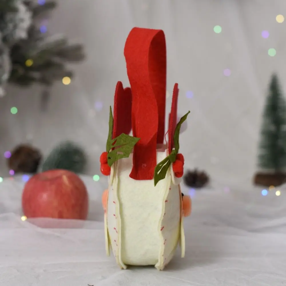 Adorno de decoración de árbol de Navidad con asa para niños, bolsa de mano para decoración del hogar, bolsa de regalo de dulces, bolsa de regalos de navidad