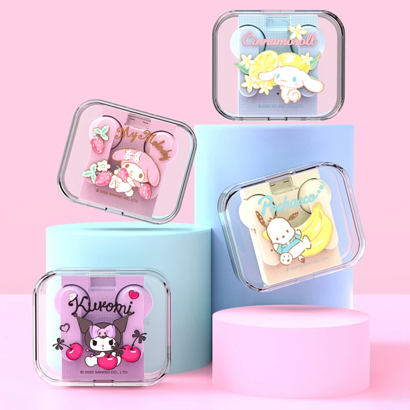 

Оригинальные наушники Sanrio Bluetooth Kuromi Cinnamoroll, настоящая беспроводная гарнитура, спортивные шумоподавляющие наушники с сенсорным управлением