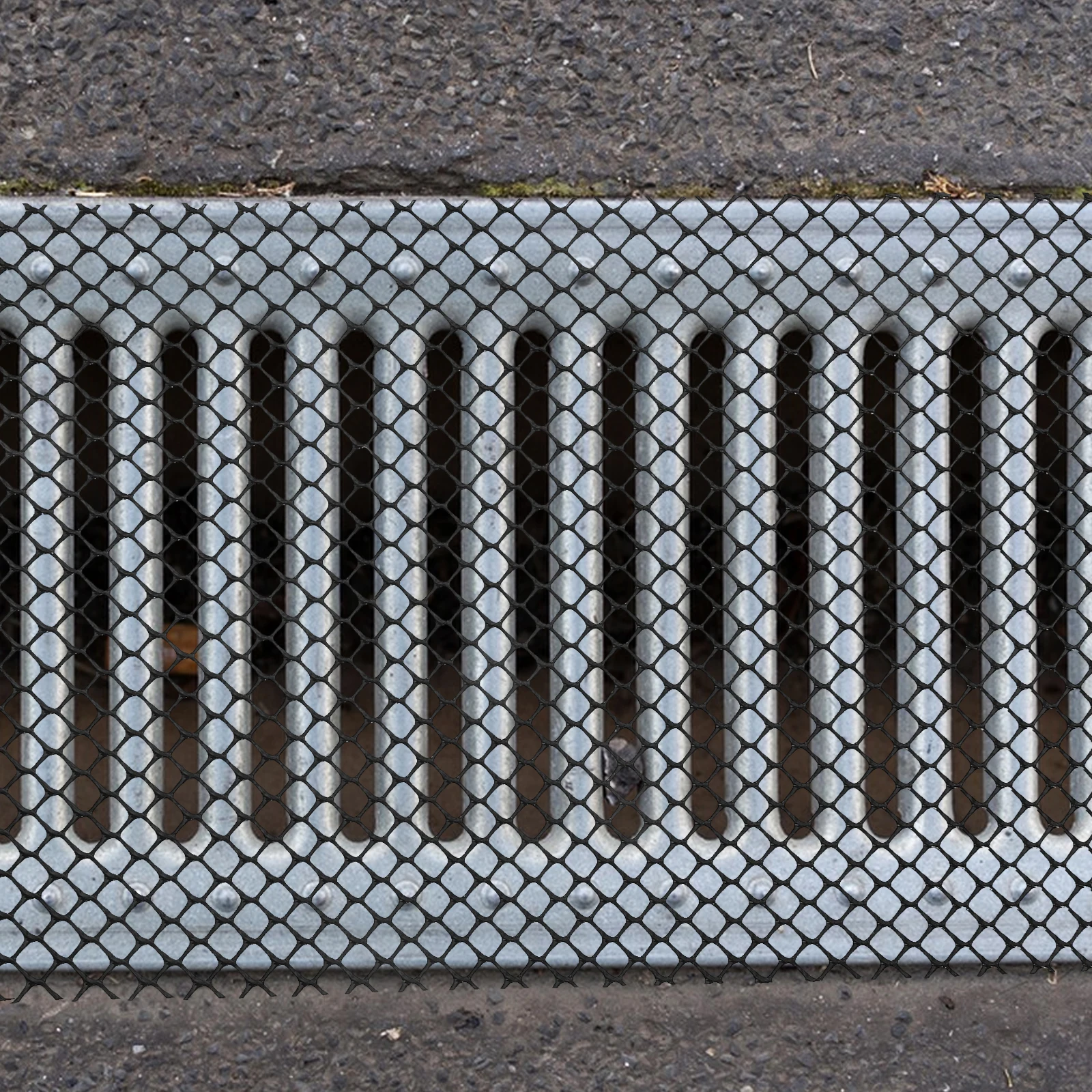 

Gutter Mesh Anti Clogging Net Black Easy Install Leaf Filters Splash Proof Screens Plastic Cover Gardening Drainage