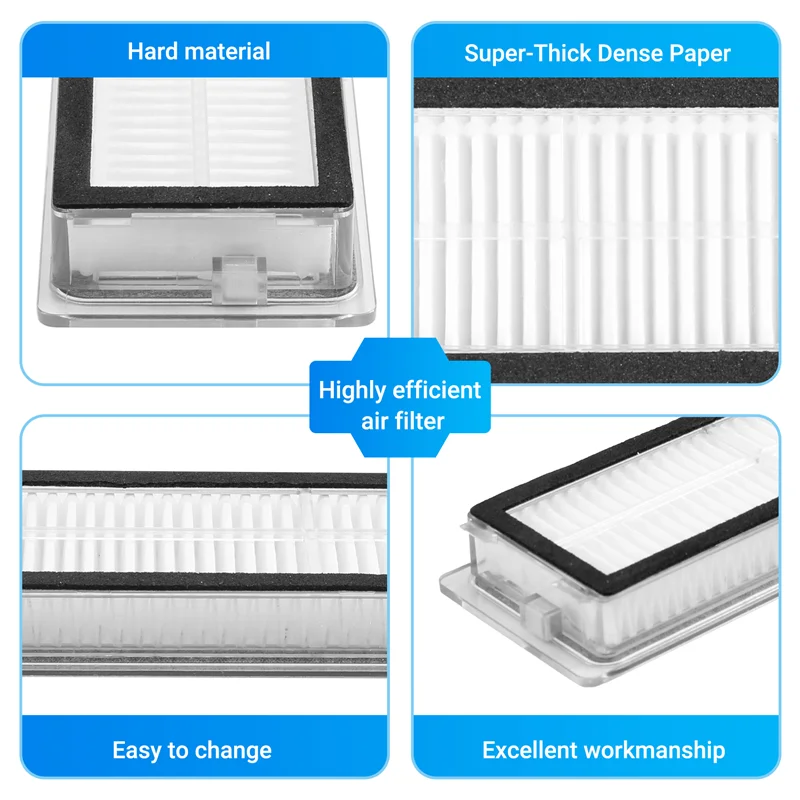 

A11E-3Pcs For XIAOMI Dream BOT L10 Pro D9 Robot Vacuum Cleaner Accessories HEPA Filter
