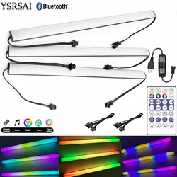 Bluetooth 1-3Pcs USB5V LED Light Bar 30CM WS2812B RGBIC Kolorowa muzyka Rhythm APP Zdalne sterowanie do dekoracji PC Podświetlenie szafki