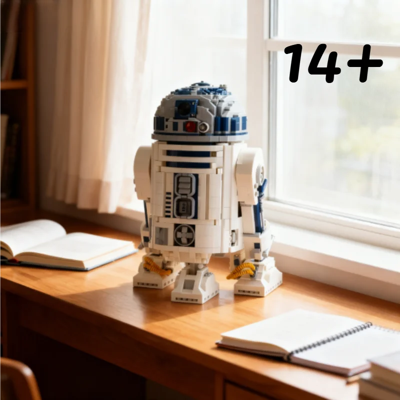 

Новинка в наличии, космическая фигурка робота R2-D2, строительный блок, кирпичная игрушка для взрослых мальчиков, подарок на день рождения, Рождество, 2314 шт.