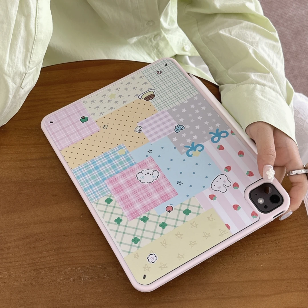 Voor iPad A16 11e Gen 2025 Air 11 4 5 2024 M4 Pro 11 Cover iPad 10e 10.9 10.5 10.2 inch 9e 8e 7e generatie Mini 6 7 Case