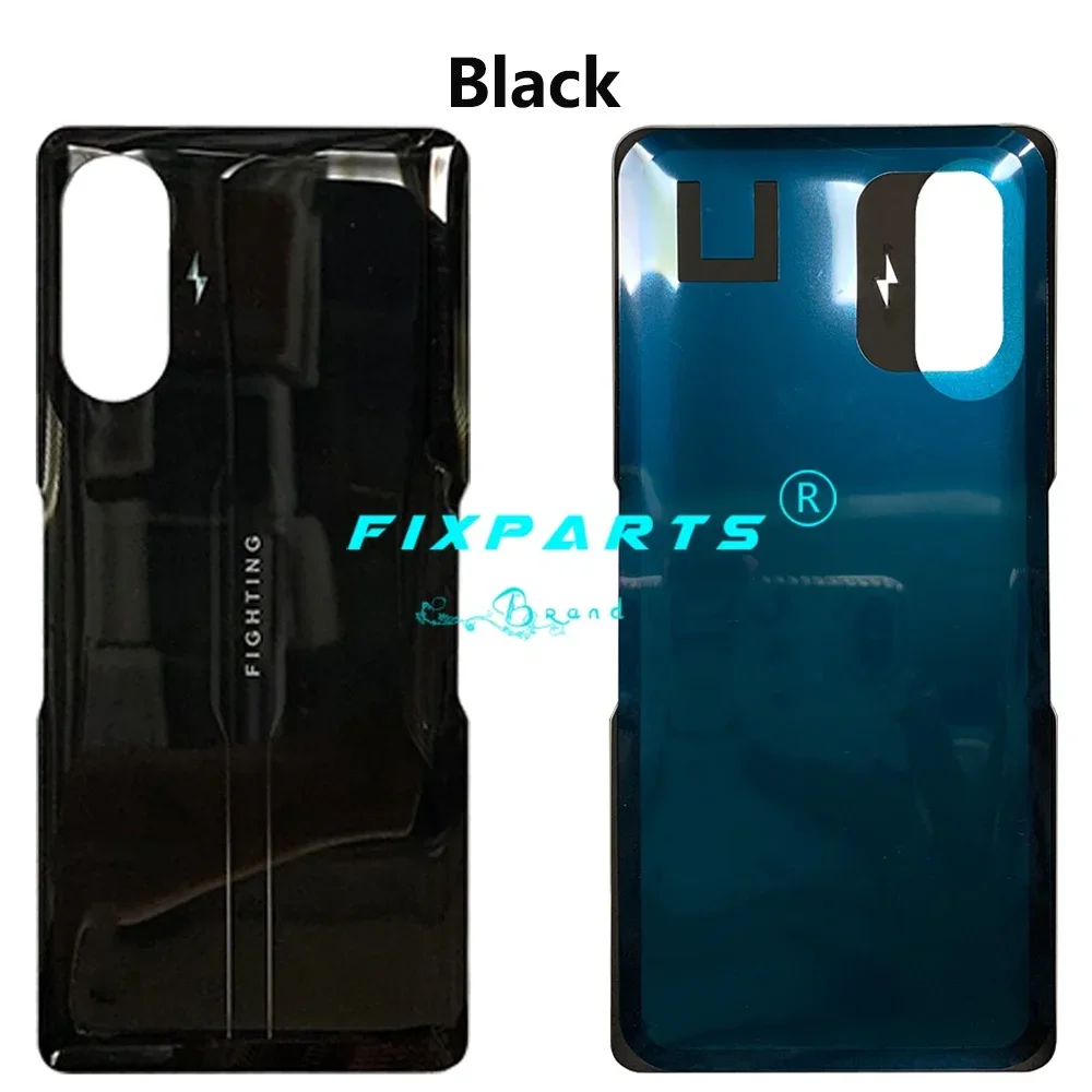 For Xiaomi Redmi K40 Gaming Back Cover Glass Rear Housing Door Case Replacement For M2012K10C M2104K10AC Battery Cover
