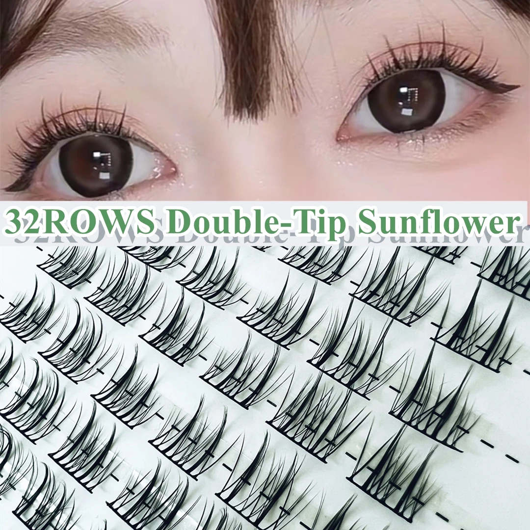 32Rows Eyeslashes Extension Personal Professional Individual Cluster Grafting Wholesale Eyelash Large Capacity Flowerknow Makeup