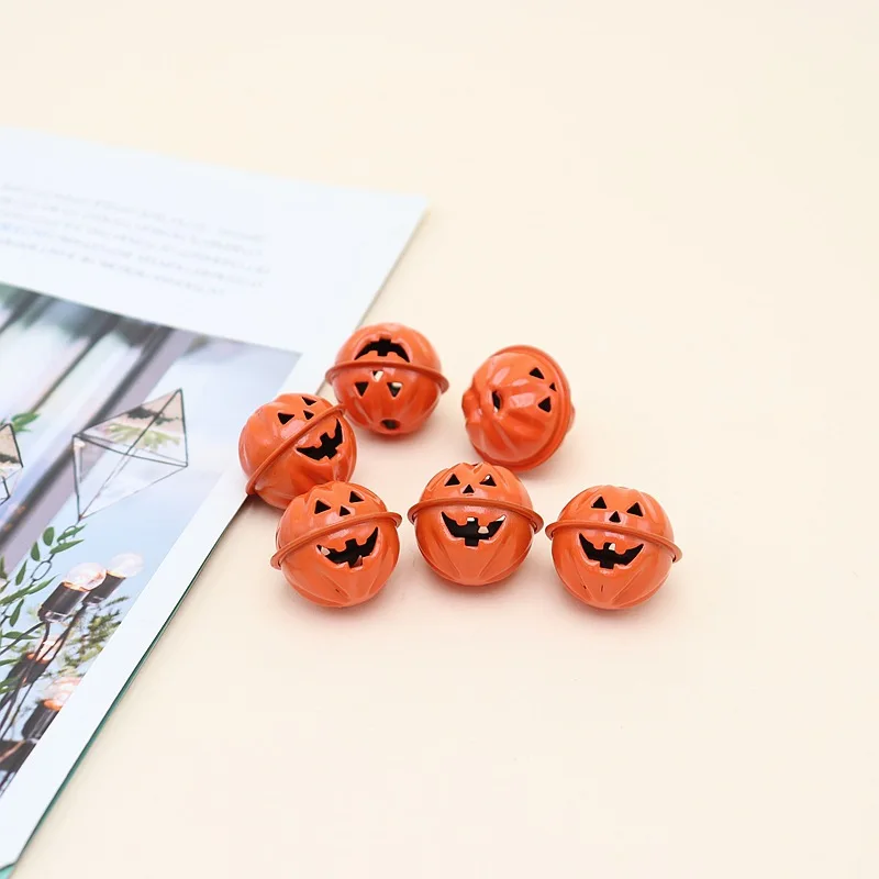 DIY Halloween Pumpkin Bell Metal Bell Joke Pumpkin Bell Halloween Pumpkin Pendant Accessories Ornaments