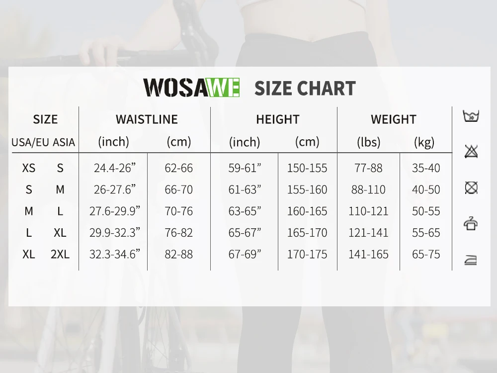 WOSAWE Damen Fahrradhose, winddicht, gepolstert, lange Hose, Winter, MTB, Radfahren, Strumpfhosen, Trainingshose, Fahrrad-Leggings, Sporthose – Detail 3