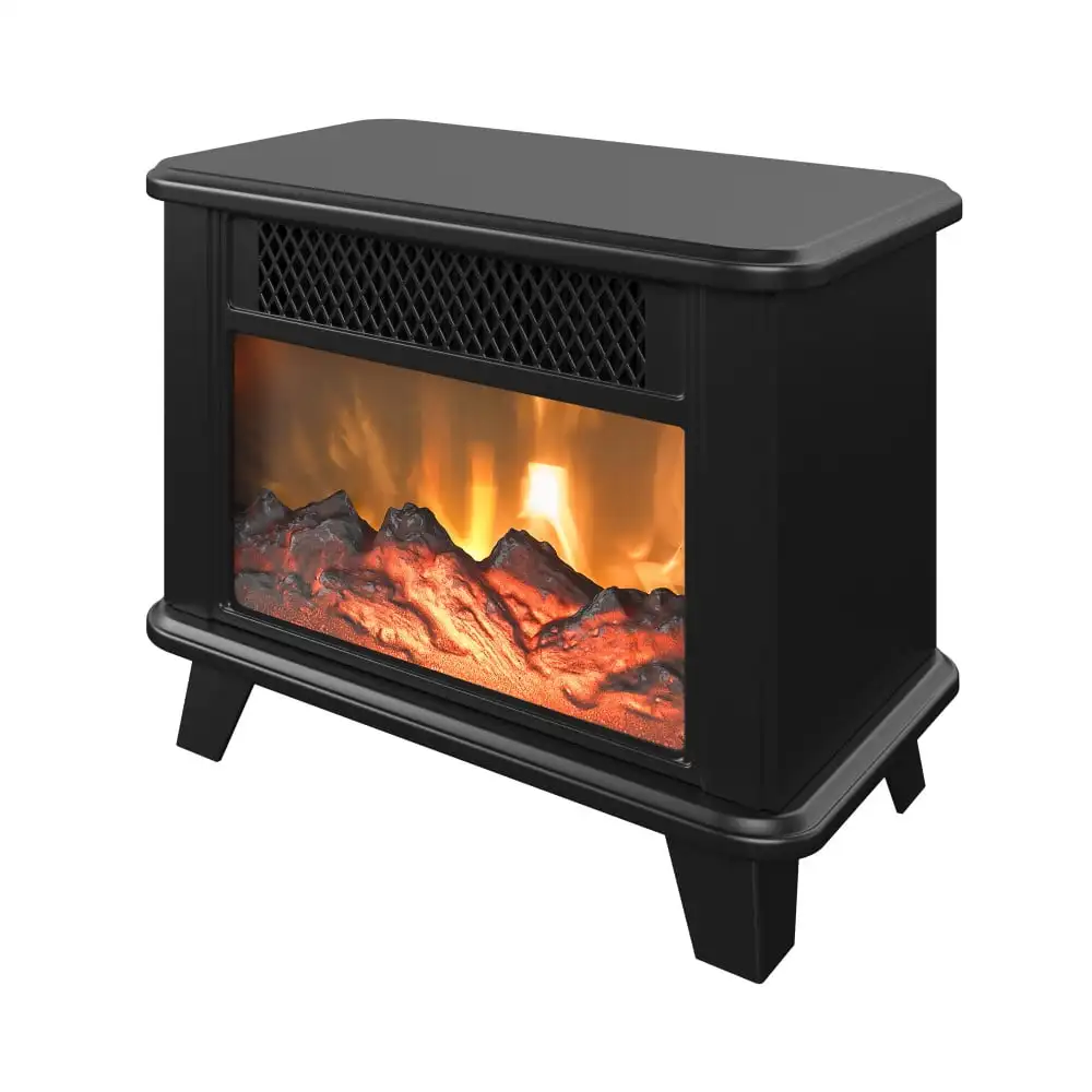 Calentador de espacio Personal para chimenea eléctrica, negro, EE. UU., nuevo