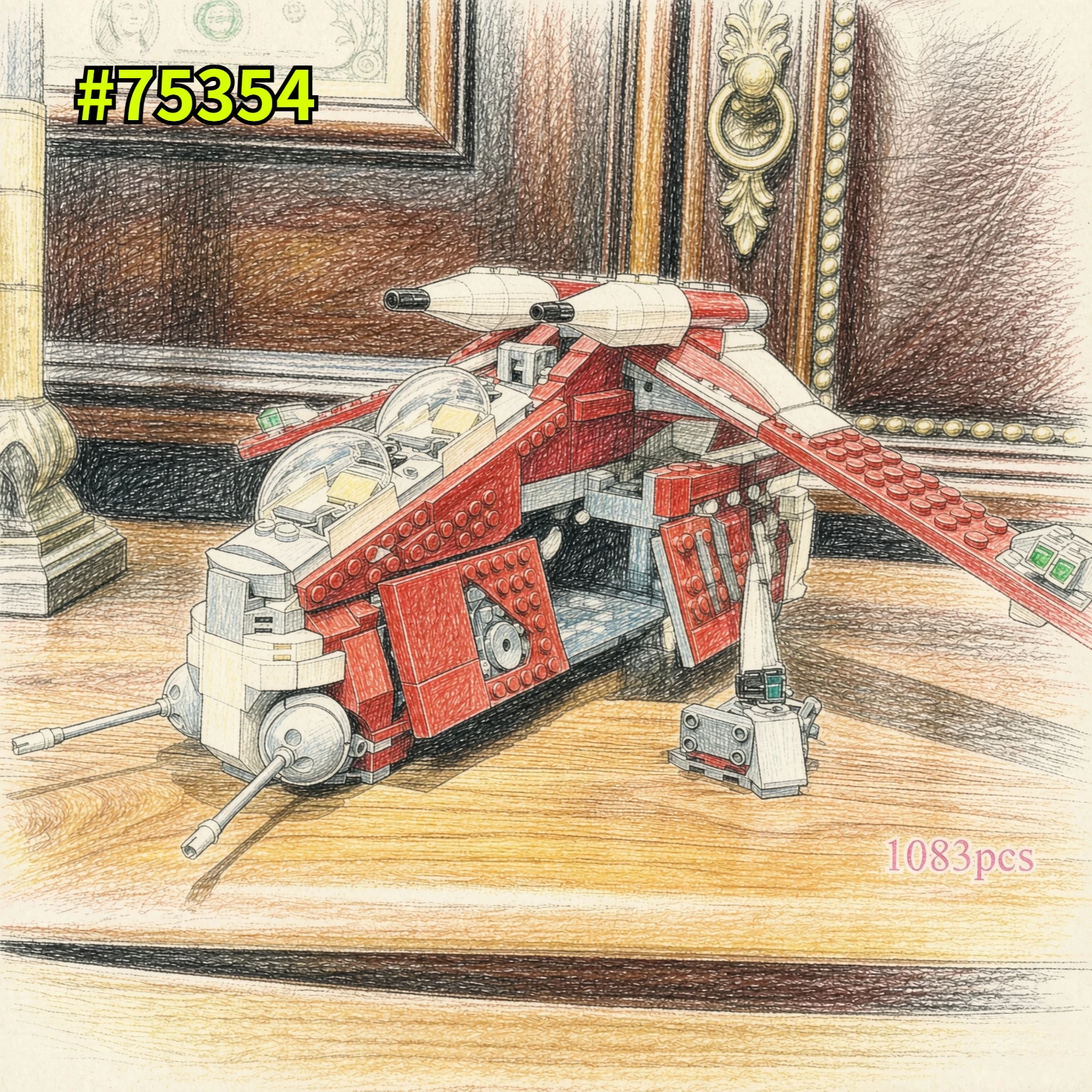 coruscant-guard-gunship-building-blocks-sets-compatible-with-legoed