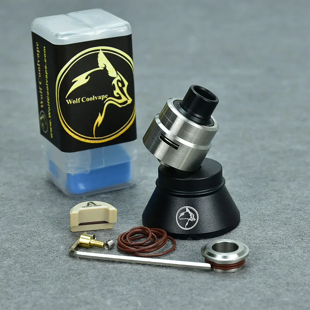 Armor 1.0 RDA 22mm by Wolfcoolvape - MTL Vape 316SS Single Coil Rebuildable Atomizer