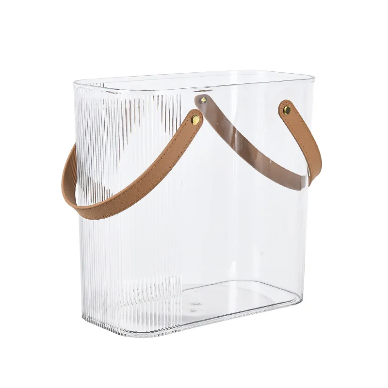 Transparent Large Capacity Kitchen Storage Bucket for Onion Ginger Garlic Scallion Yam Vegetable Organizer Basket