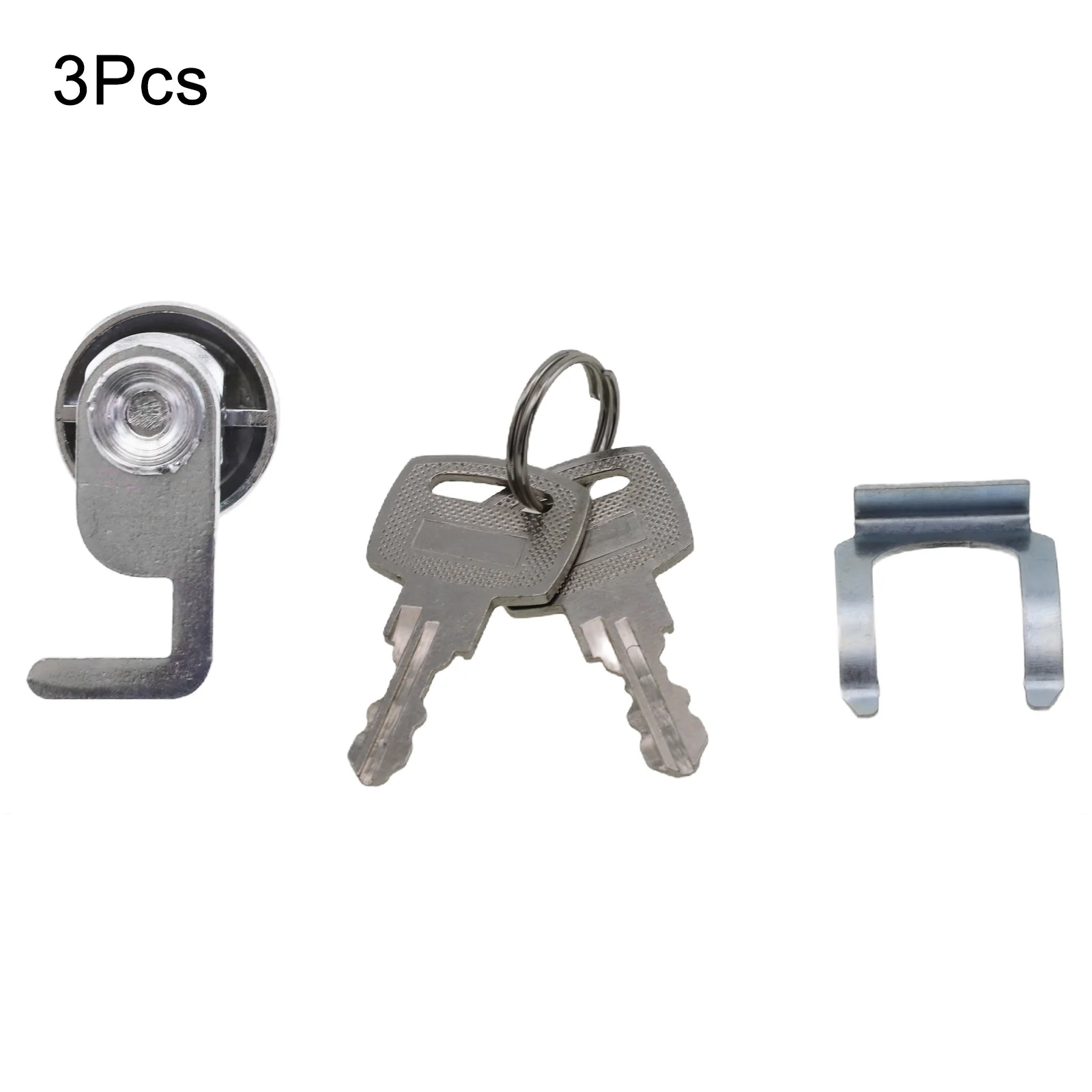 Zinc Alloy Cam Lock with Quick Clip for Cash Drawers Metal Cabinets Flight Boxes Lockers Vending Machine Enclosures