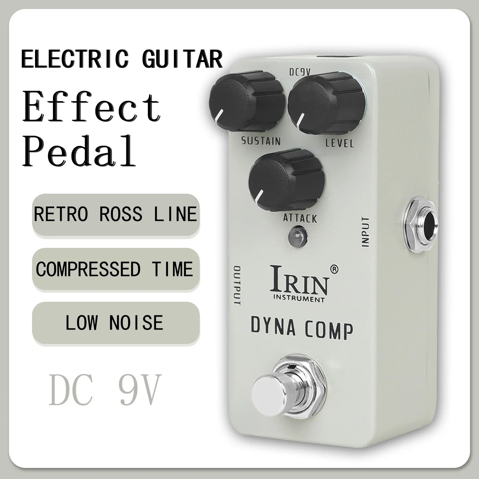 IRIN RS-12 Dyna Comp Guitar Effect Pedal Retro Compressed Effects  Ross Line True Bypass Pedals Electric Guitarra Accessories