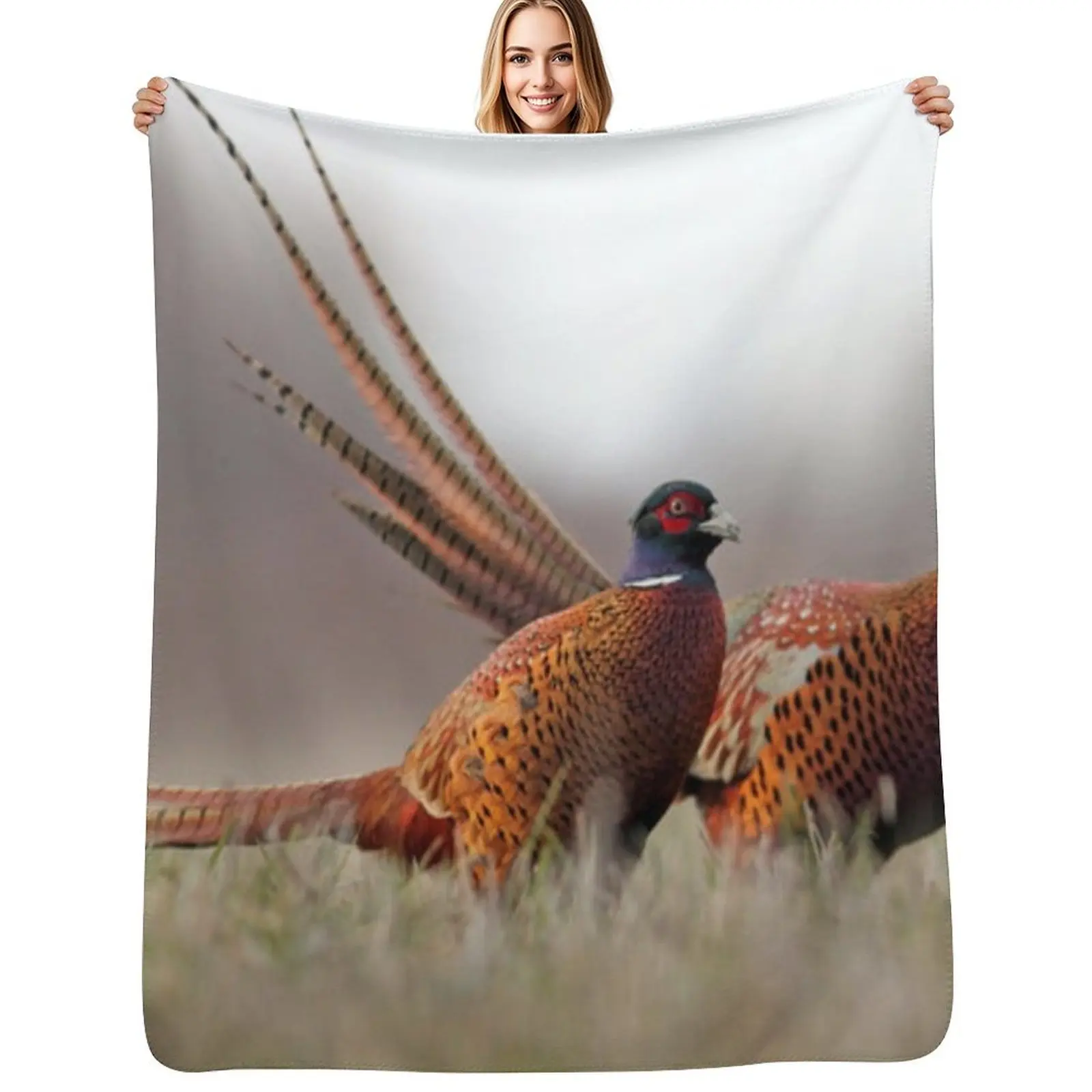 

Ring-necked Pheasant Throw Blanket anime Sleeping Bag Decorative Sofas For Decorative Sofa Blankets