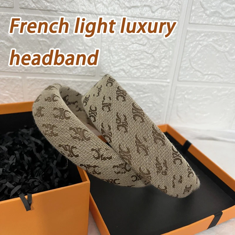 

French-Style Satin Headband - Vintage Elegant Hair Accessories | Adjustable Luxury Headpiece for Women (Daily/Party Hairstyles)