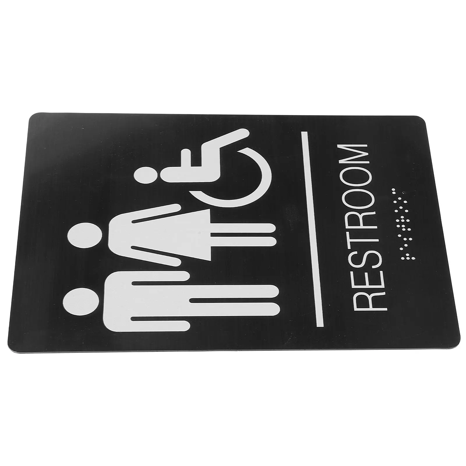 

Bathroom Sign Door Handicap Wheelchair Modern Restroom Male Female Adhesive Signs for Home