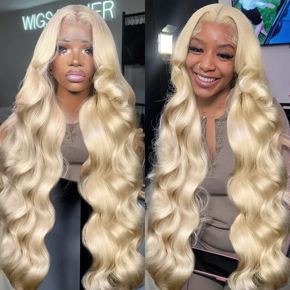 

613 Lace Frontal Wig 13x4 Honey Blonde Body Wave Lace Front Wig 220% Brazilian Transparent Color 13x4 Human Hair Wigs For Women