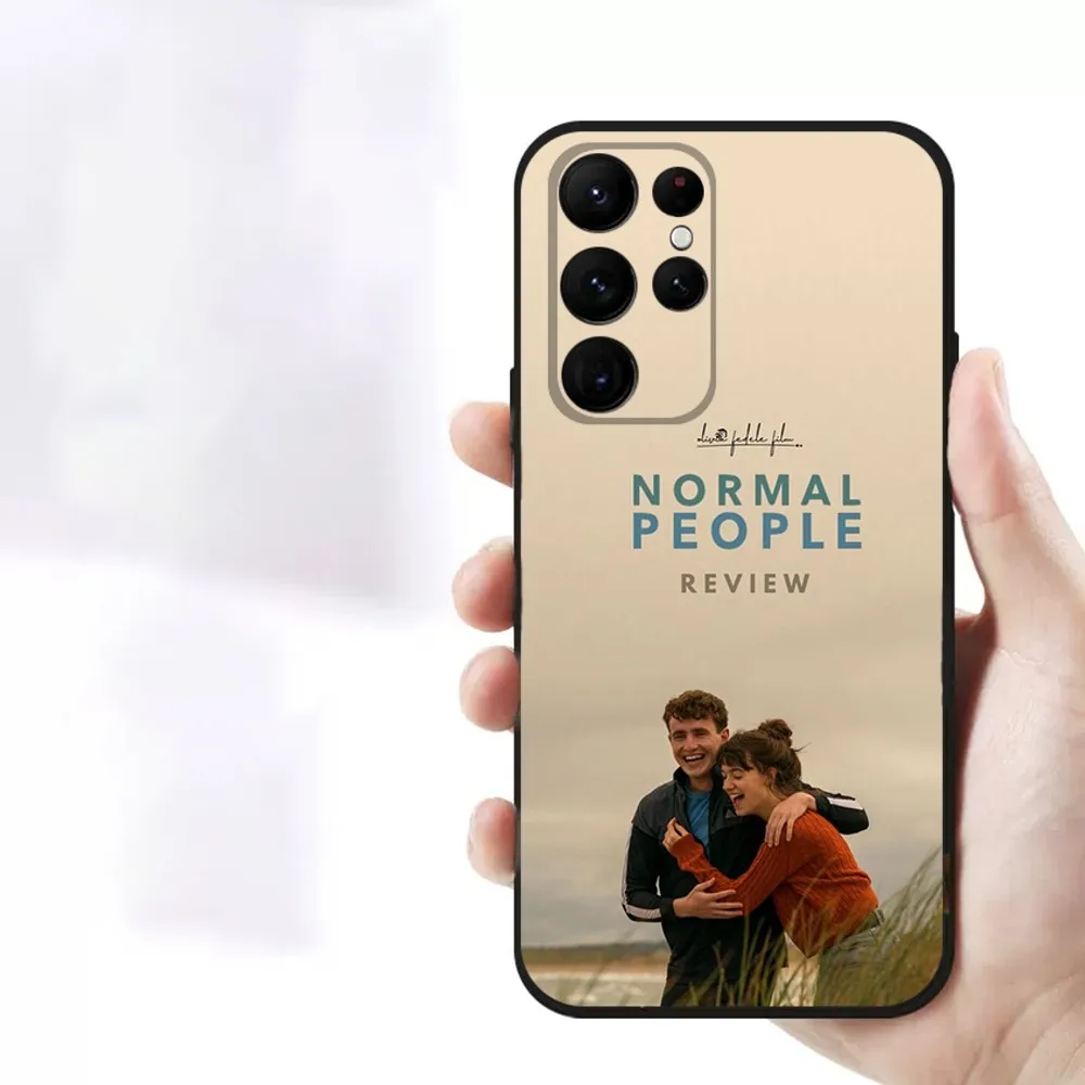 Normal people TV series  Phone Case For Samsung S23,23,22,30,21,10,9,Note20 Ultra,Lite,Ultra,5G,Plus,FE,Black Soft Case