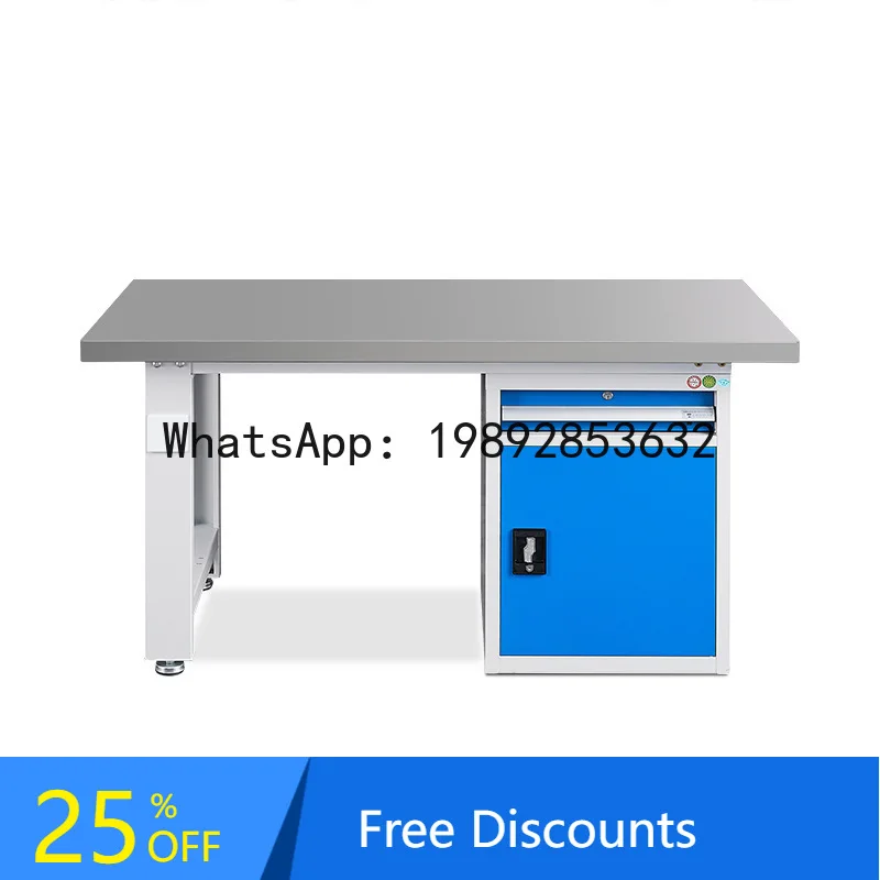 YFY Stainless Steel Desktop Workbench Heavy Duty Fitter Bench Workshop Anti-Static  Packing Inspection Repair Table with Drawer