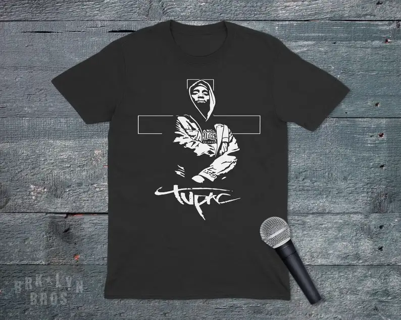 Tupac Graphic Tee, 2pac Black Unisex T-Shirt.