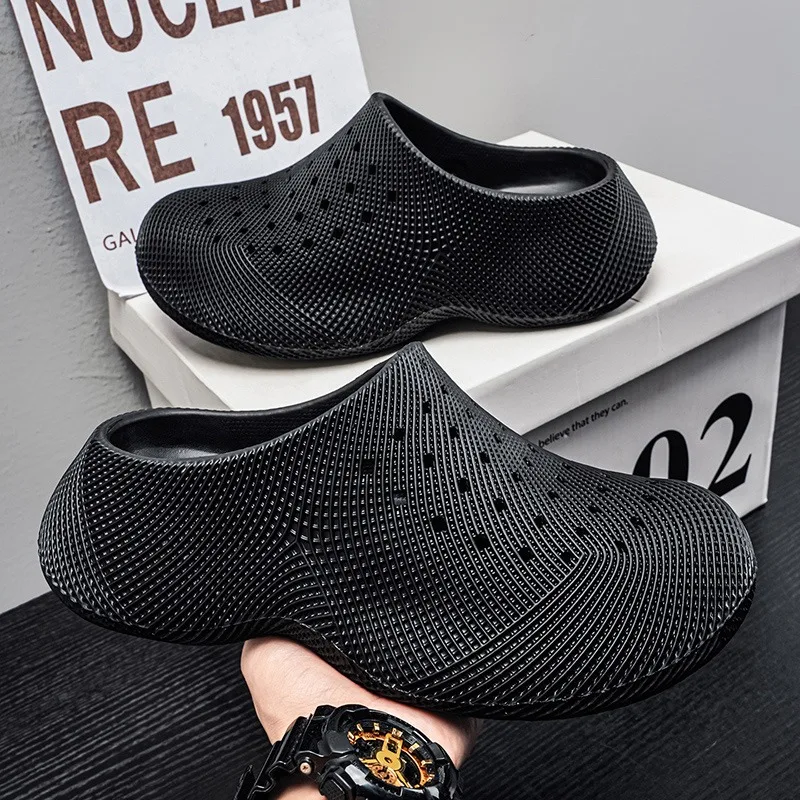 

Men Women Breathable Clogs Non-slip Quick Drying Slippers Lightweight Cushioning Garden Shoes for Beach & Casual Wear
