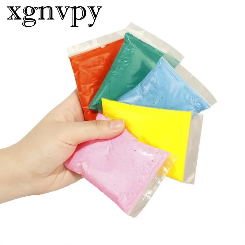 Xgnvpy 20g Soft Clay Fluffy Material DIY Baby Hand-foot Printing Footprint Fingerprint Pressure Resistant Children\'s Toys